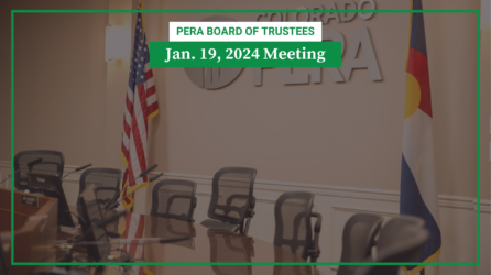 Recap of the PERA Board's January 19 meeting